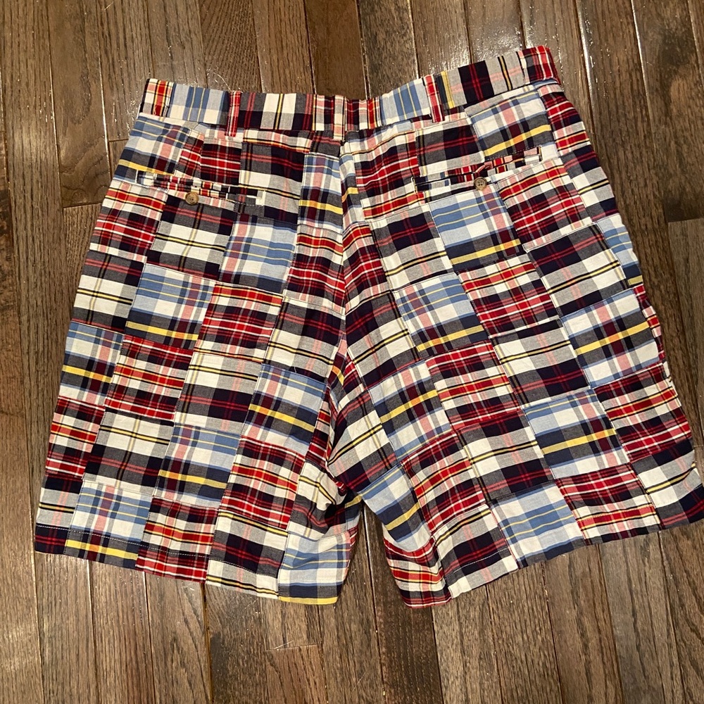 Brooks Brothers, size 36, men’s madras shorts